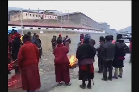 Rare footage shows extreme measures of Tibetan protesters